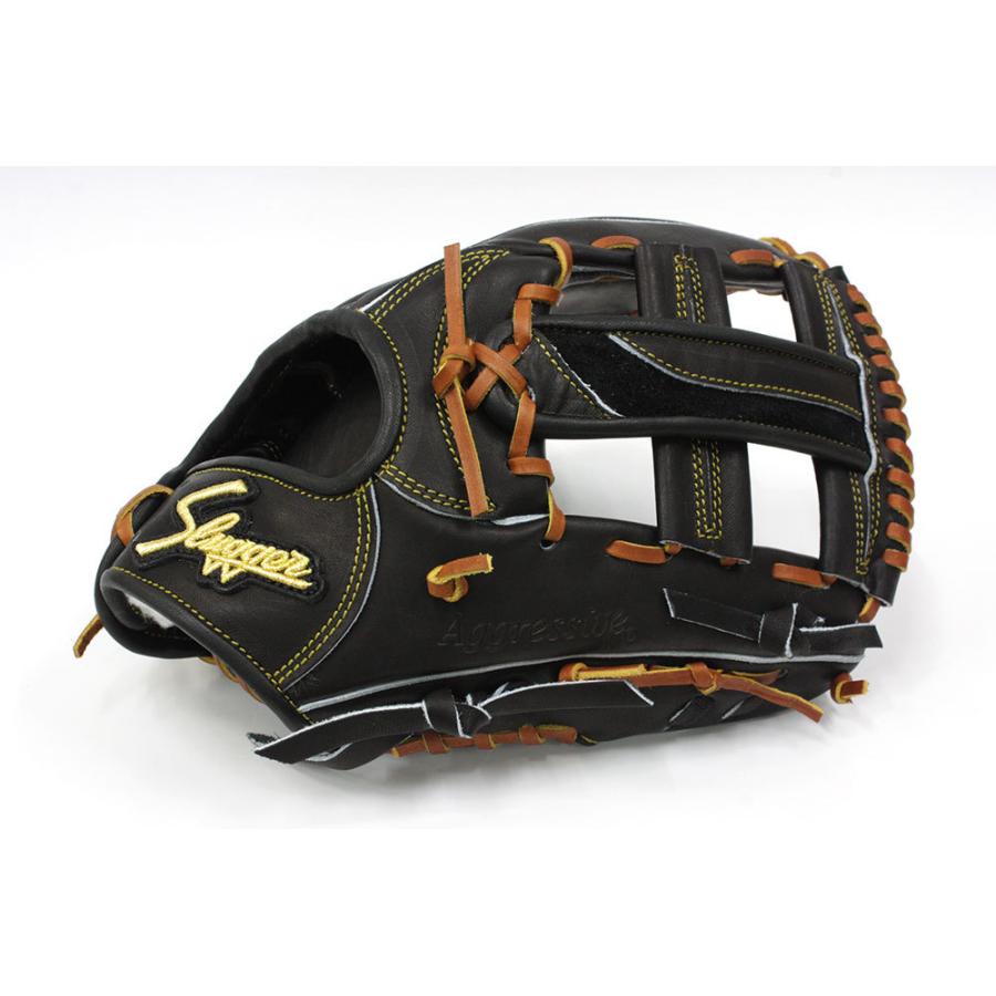 久保田スラッガー 硬式グローブ 内野手 KSG-DS1 ブラック ショート向け 高校野球対応|gtk|02