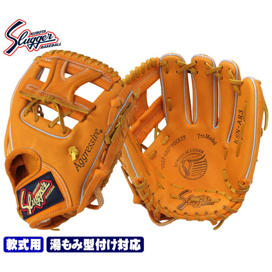 久保田スラッガー 2025 軟式 グローブ KSN-AR3 KSオレンジ ショート 
