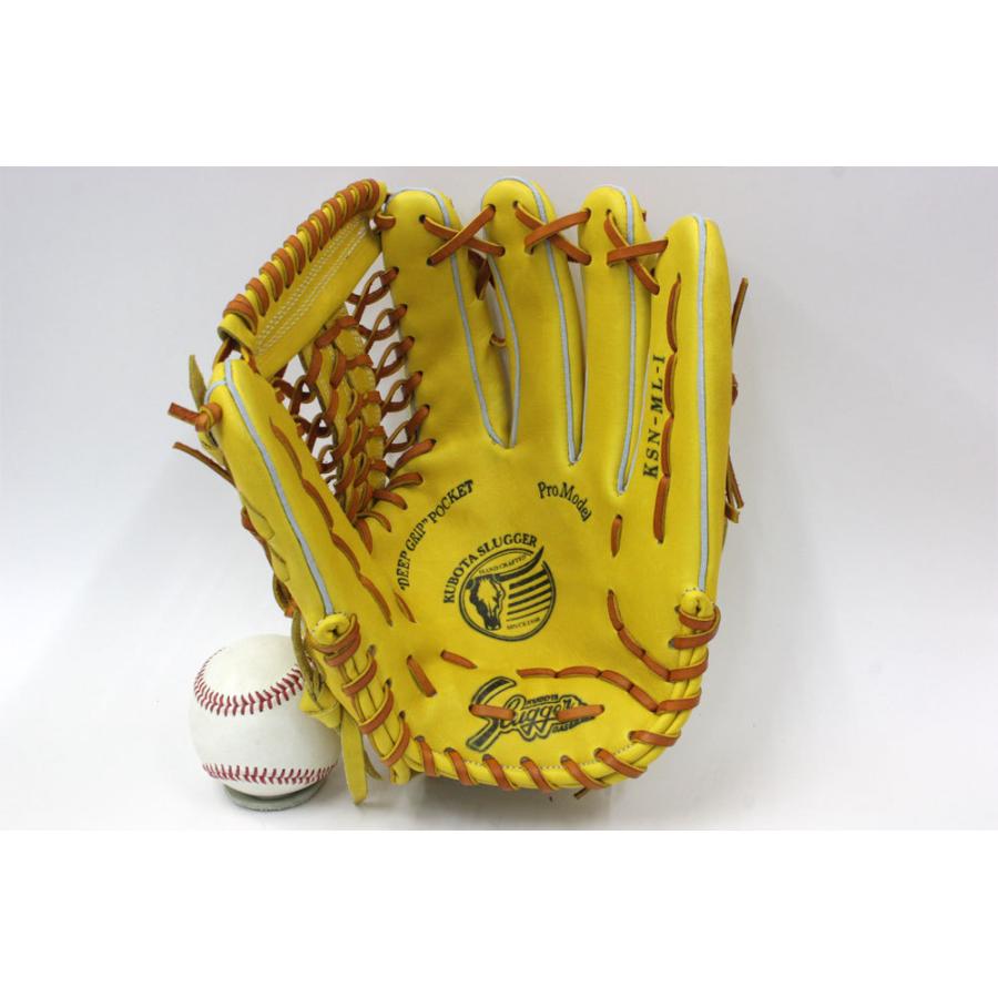 久保田スラッガー 2024 軟式 グローブ KSN-ML1 Gイエロー 外野手用 