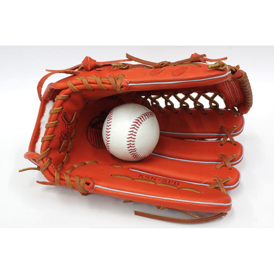 久保田スラッガー 軟式グローブ 外野手用　KSN-23SE オレンジ 久保田スラッガー（KUBOTA SLUGGER） 2025 軟式 グローブ KSN-SPB F
