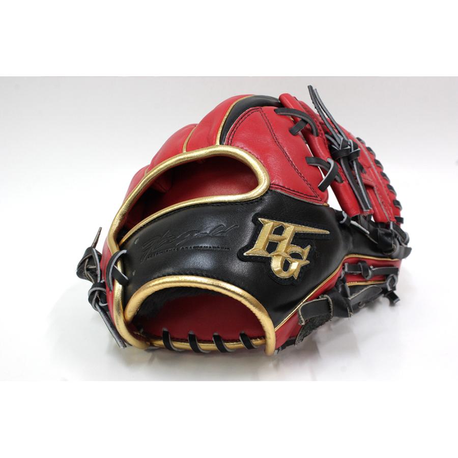 【極美品】野球グローブ　軟式内野手用グローブ　ハイゴールド(ブラック) 己極 ハイゴールド 軟式グローブ 2026年最新 限定品 OKG-1206 SR