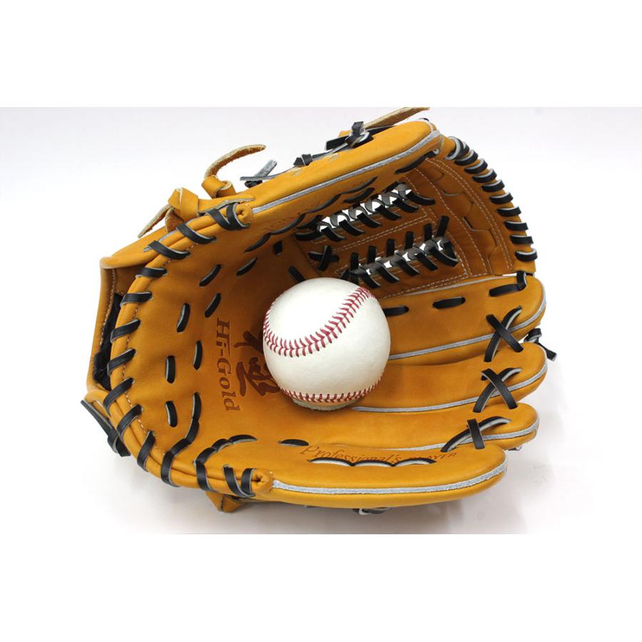 ハイゴールド 限定軟式用グラブ OKG-2176SP タン×ブラック紐 内野手用 己