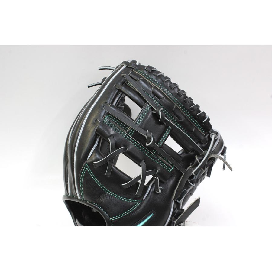 【極美品】野球グローブ　軟式内野手用グローブ　ハイゴールド(ブラック) 己極 ハイゴールド 軟式グローブ OKG-8106 SRブラック 内野手用 サイズ