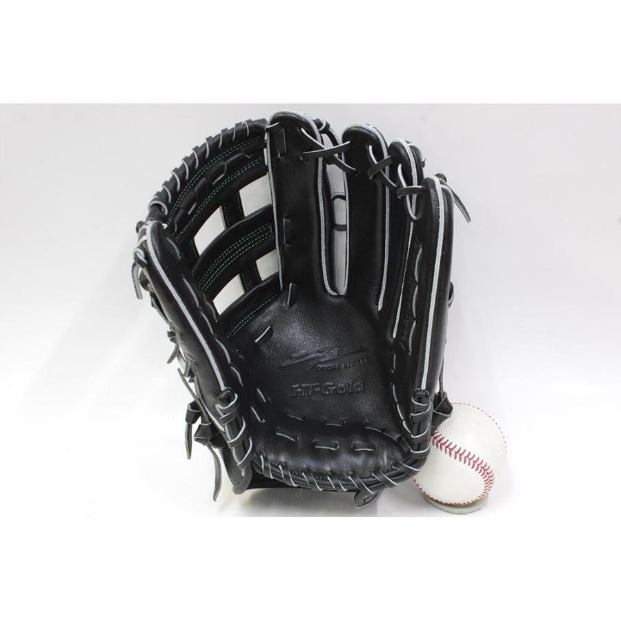 己極 ハイゴールド 軟式グローブ OKG-8109 SRブラック 外野手用 サイズ