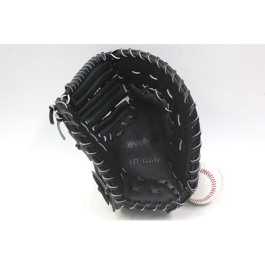 ハイゴールド ファーストミット 軟式用 ブラック RKG-197F [USED] ハイゴールド ファーストミット 軟式用 ブラック RKG-197F [USED] HI