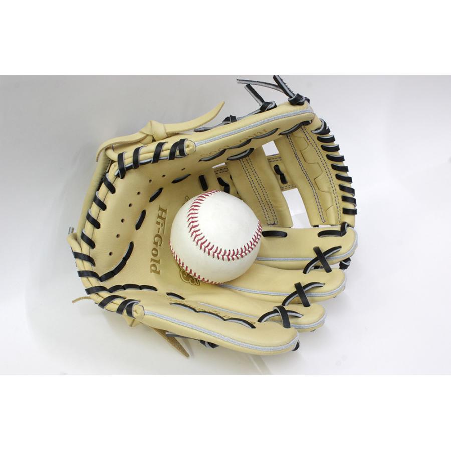 ハイゴールド少年軟式野球グローブ　型付けサービス ルーキーズ ハイゴールド 軟式グローブ 少年用 RKG-10SS キャメル