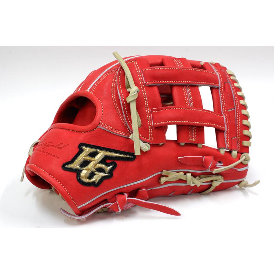 ※即購入ok ハイゴールド 硬式内野手用グラブ SKG-3516 全紐交換済 HI-GOLD（ハイゴールド） グラブとフィンガープロテクターセット SKG