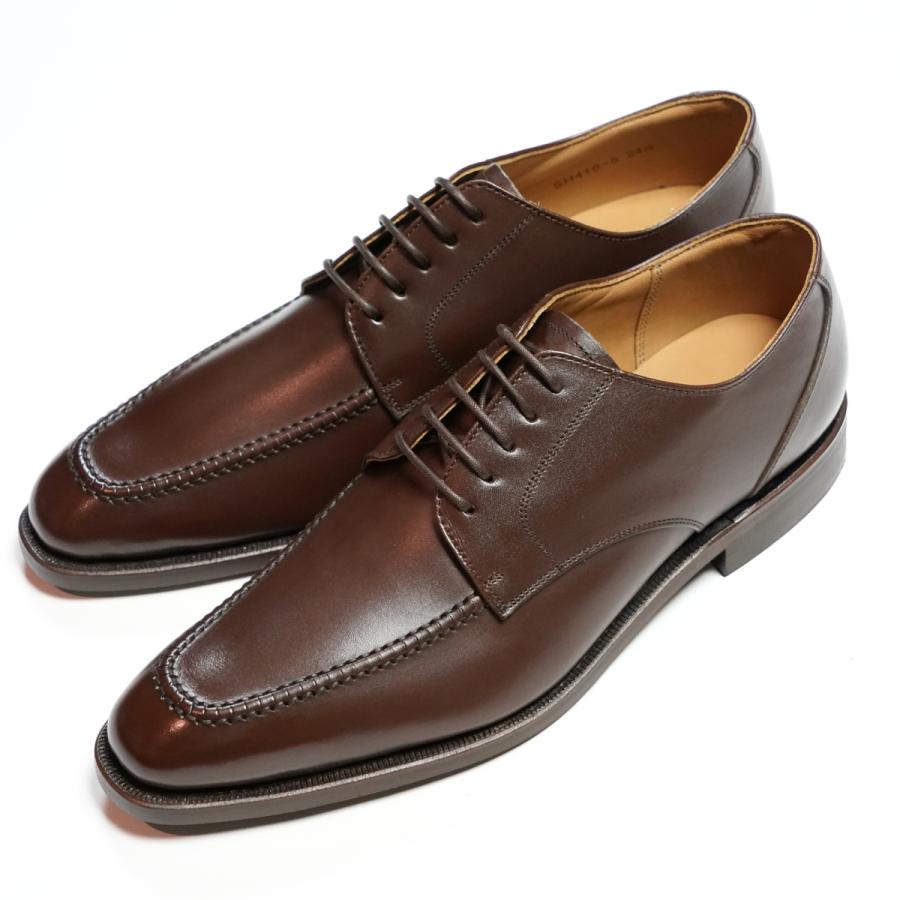 日本製グッドイヤーウエルト紳士靴 ショーンハイト 外羽根Ｕモカ（SH416-5）革底 ブラウン | 