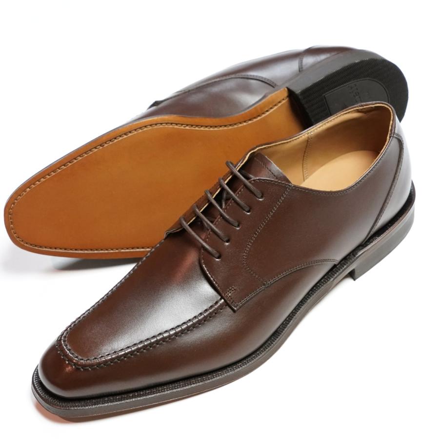 日本製グッドイヤーウエルト紳士靴 ショーンハイト 外羽根Ｕモカ（SH416-5）革底 ブラウン |  | 01