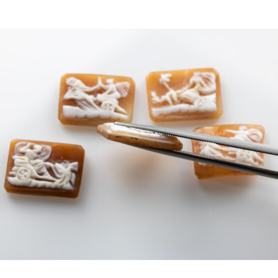 ストーンカメオのルース シェルカメオ カメオジュエリー 5個セット 宝石ルース 裸石