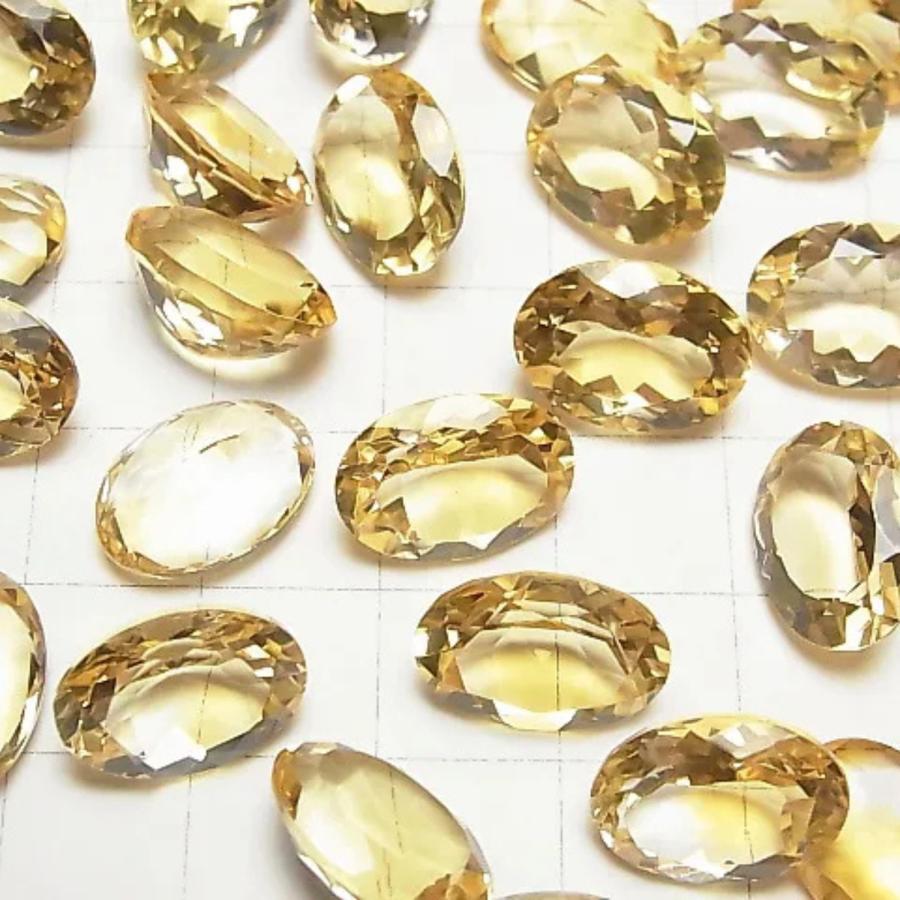 シトリントパーズ、オーバルカット(ルース)新品未使用，天然石， N o.304. 宝石質シトリン AAA ルース 14×10mm 5ct オーバルカット 天然石 金運