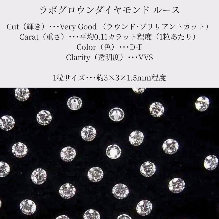 ラボグロウンダイヤモンド ルース 3mm ラウンドブリリアント VVS D-F 