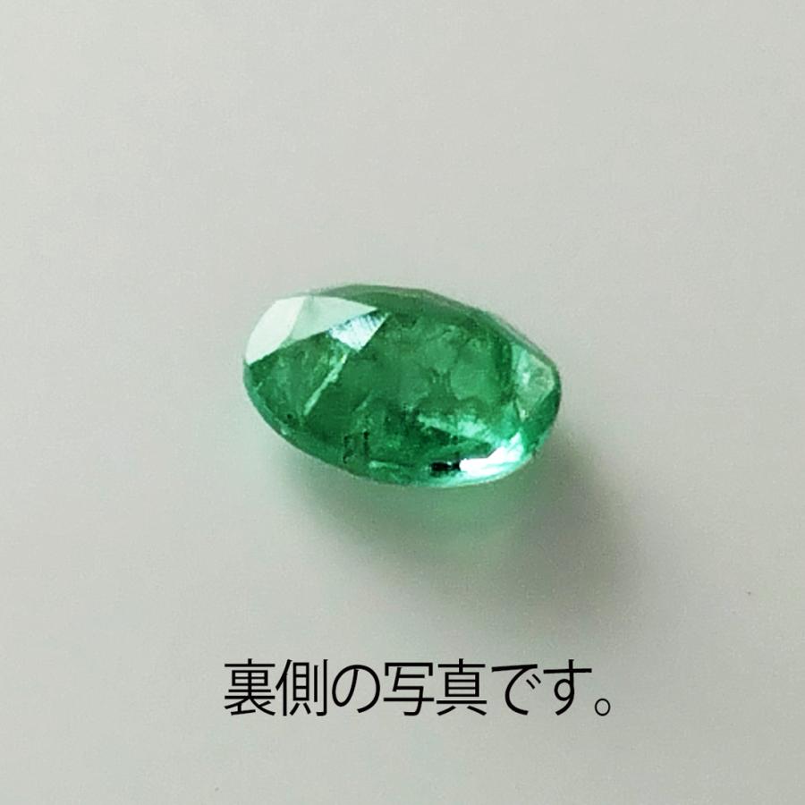 エメラルド ルース 天然石 AA++ オーバルカット 約6×4mm 約0.44ct ブラジル産 宝石質 穴なし 裸石 5月誕生石 アクセサリーパーツ ハンドメイドの画像