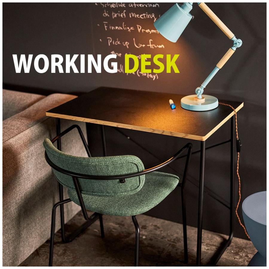 ワークデスク 幅80 奥行48 机 作業台 仕事用 在宅リモート テーブル リビング 書斎 寝室 子供部屋 木目 お手入れ簡単 シンプル おしゃれ | 東谷 | 04