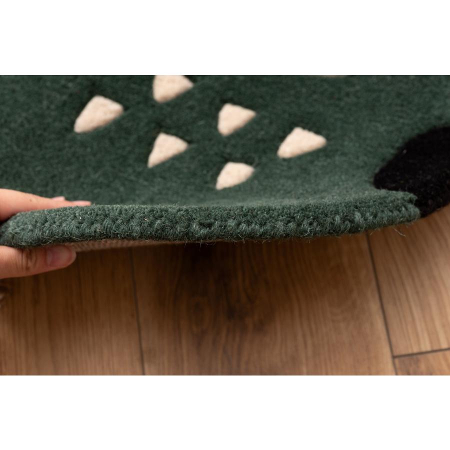 アニマルシートクッション 動物デザイン （ねこ・ふくろう・ひつじ・くま） ウール コットン チェア ベンチ 椅子 イス キャラクター かわいい おしゃれ |  | 11