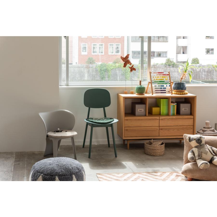 アニマルシートクッション 動物デザイン （ねこ・ふくろう・ひつじ・くま） ウール コットン チェア ベンチ 椅子 イス キャラクター かわいい おしゃれ |  | 12