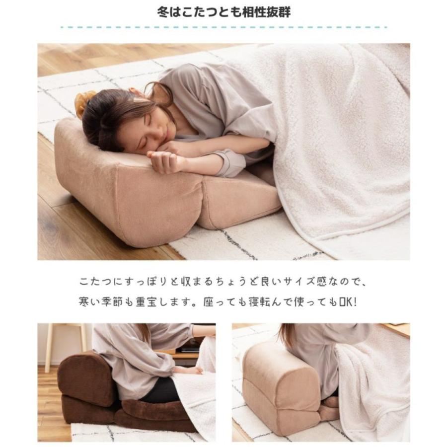 TVまくら 座布団付 M テレビ枕 リビング リラックス 折りたたみ可能 横になって楽にテレビを観る ざぶとん おしゃれ まくら |  | 06