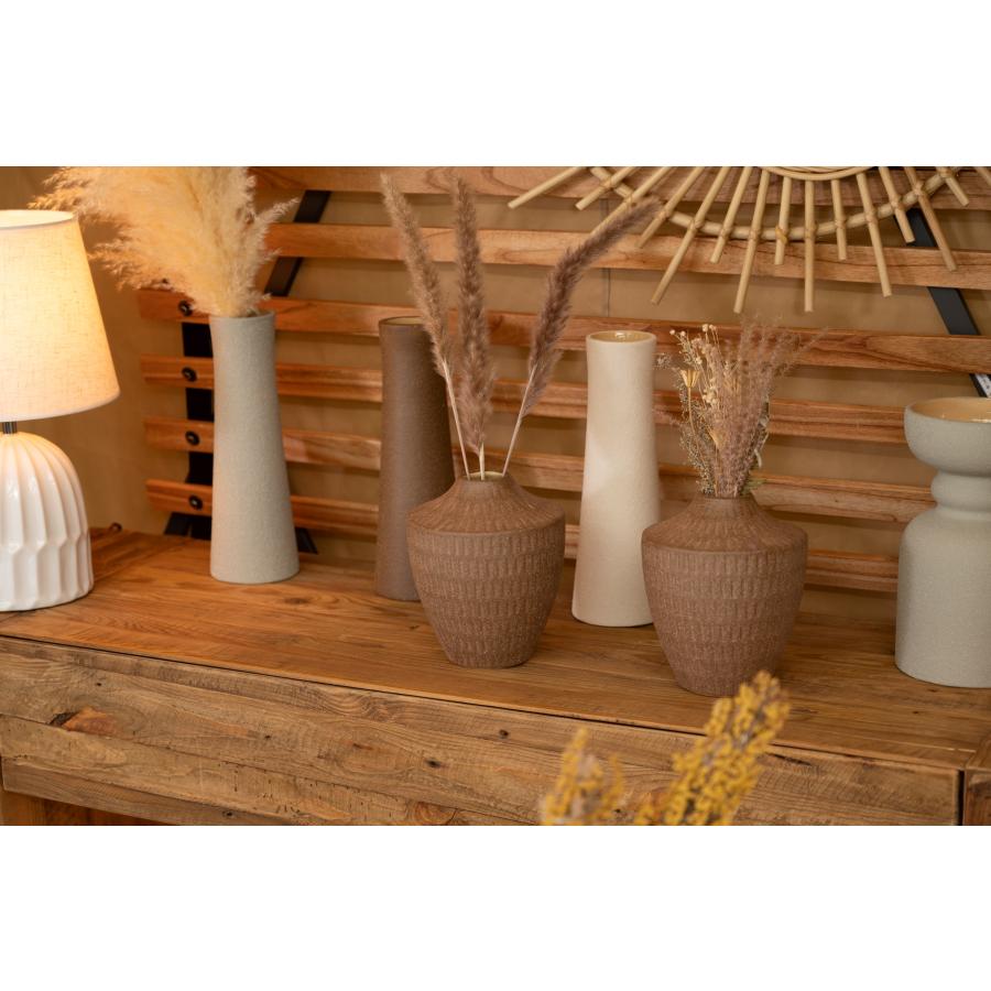 花瓶 花びん フラワーベース 素焼き風 陶器 和モダン ガーリー