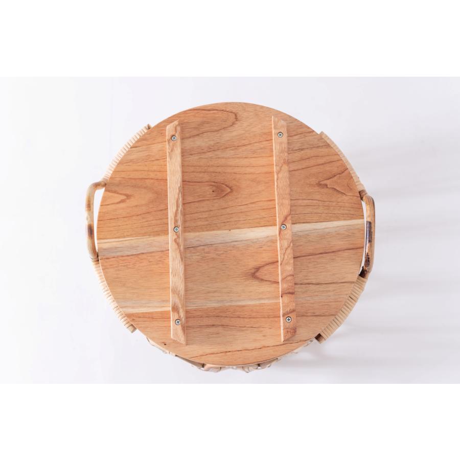 バスケット付きサイドテーブル ラウンド型 収納 机 ラタン 籐 天板取り外し可能 ソファサイド ベッドサイド おしゃれ かわいい |  | 18