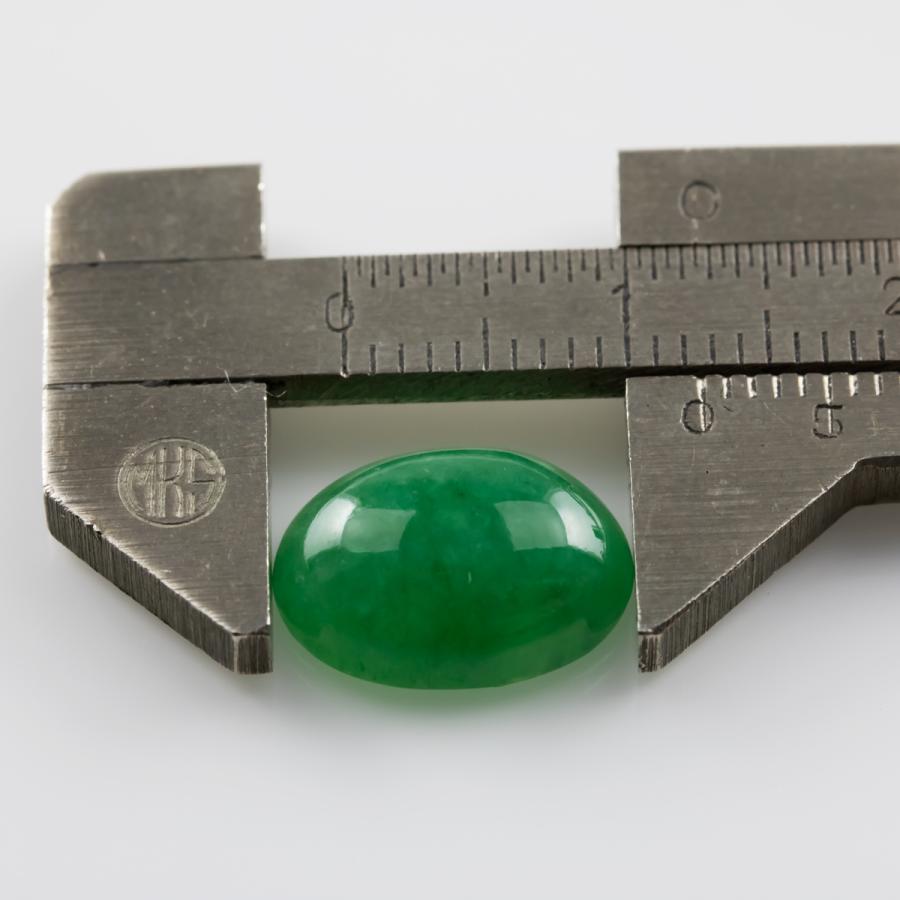 翡翠 ひすい 宝石ルース 裸石 4.971ct ジェイダイト ジェイド 硬玉 ヒスイ輝石 天然石 ルースストーン カボション ソーティングメモ付き 5月誕生石 (19-12)_11