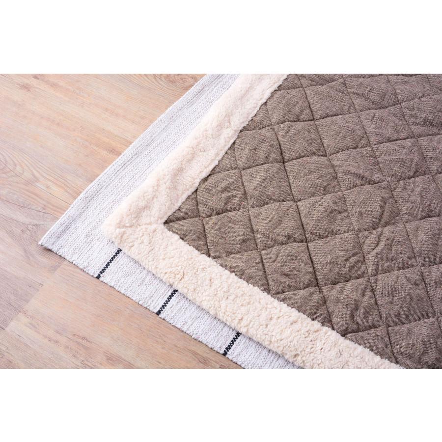 薄掛こたつ布団 正方形 ツイード シープボア 裏面フリース コタツ布団 こたつ掛け布団 シンプル おしゃれ 冬 |  | 14