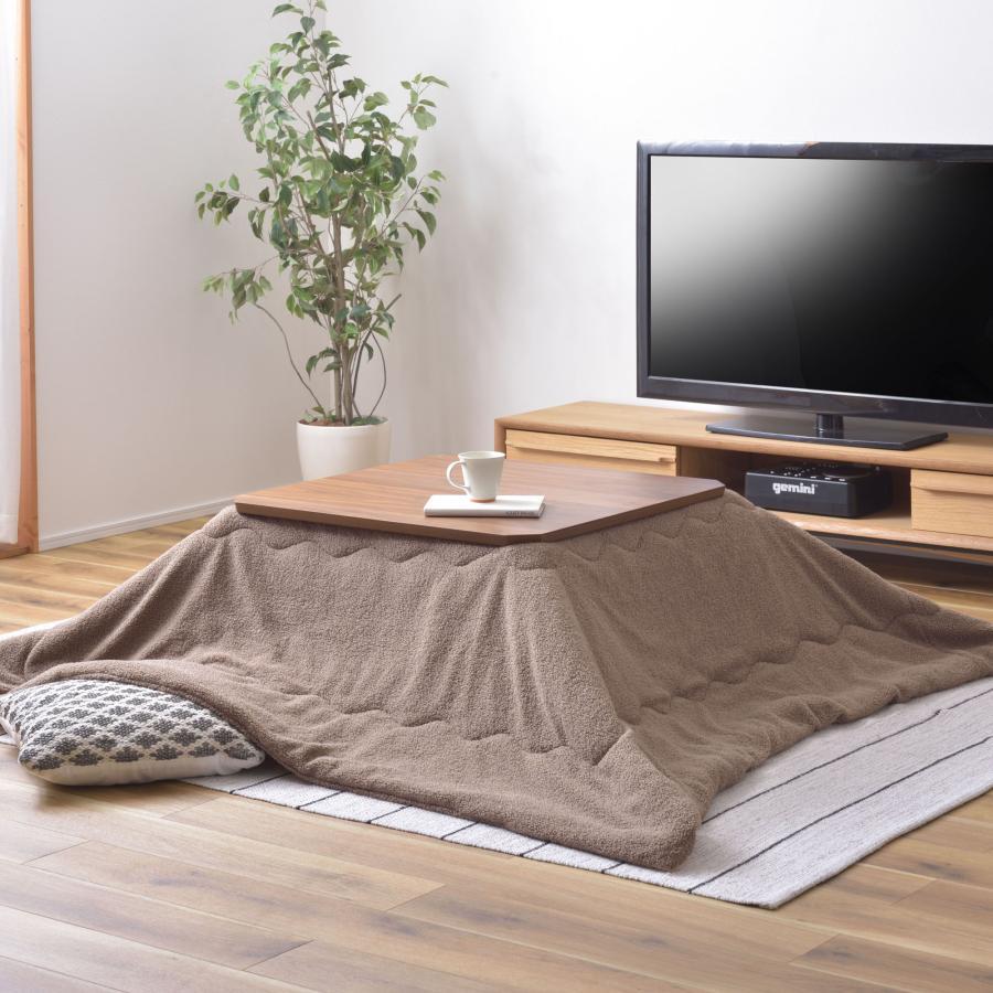 こたつ布団 正方形 190×190 防寒 シンプル おしゃれ もこもこ ふわふわ 80×80対応 ボア生地 布団 おしゃれ シンプル コタツ | 