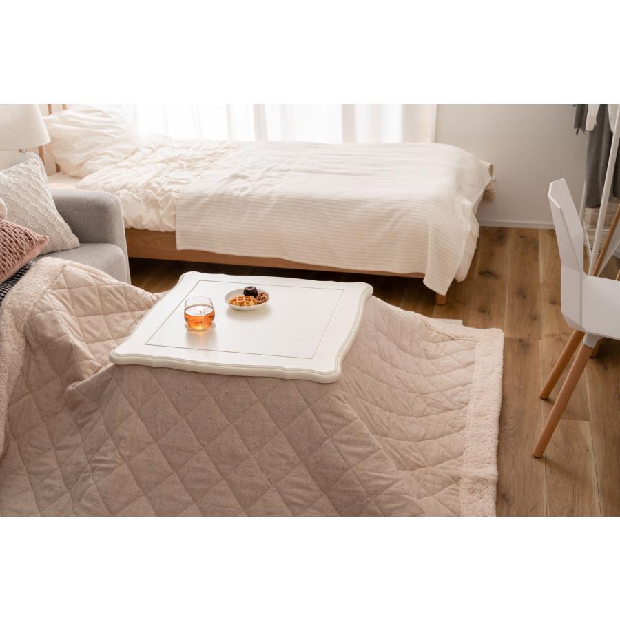 猫脚コタツ 正方形 石英管ヒーター テーブル 猫脚 おしゃれ ガーリー ホワイト シンプル オールシーズン 木製 天然木 やぐら 一人暮らし かわいい |  | 10