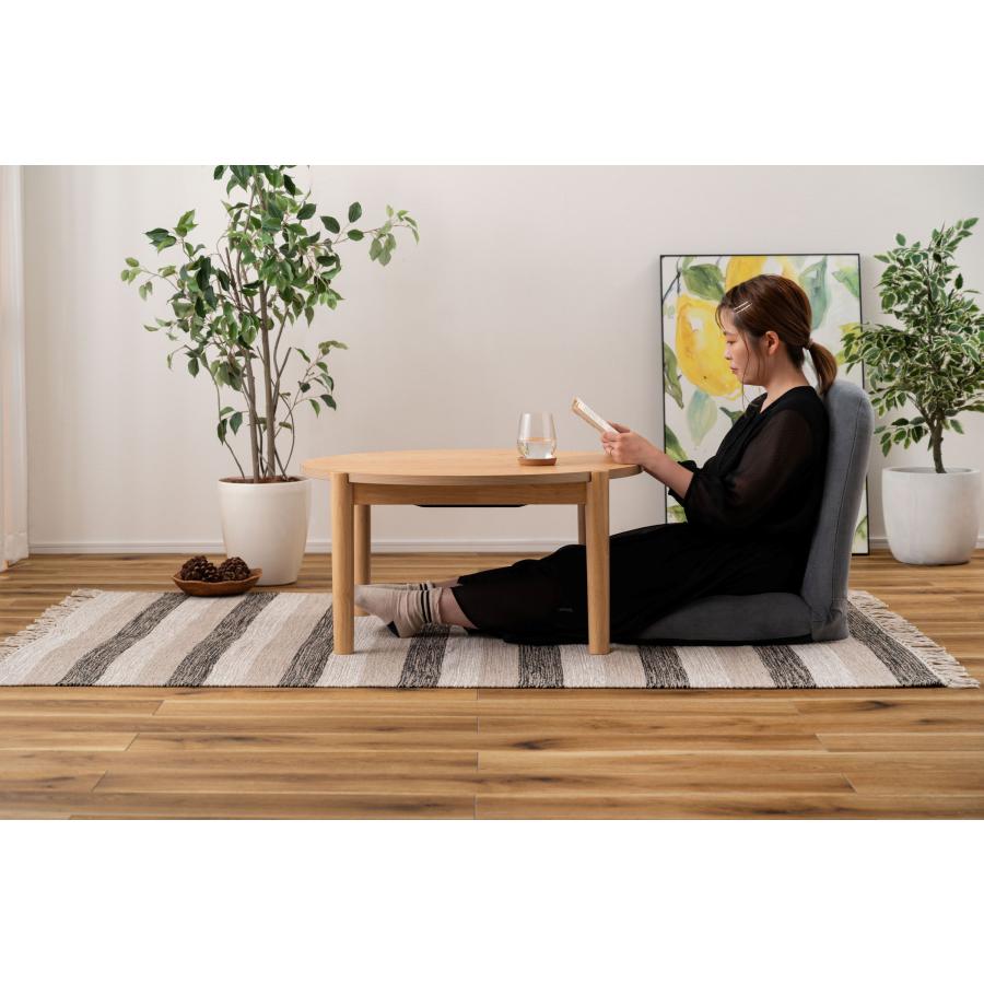 ヒーターが選べる年中使えるデザインにこだわった円形こたつ Bタイプ