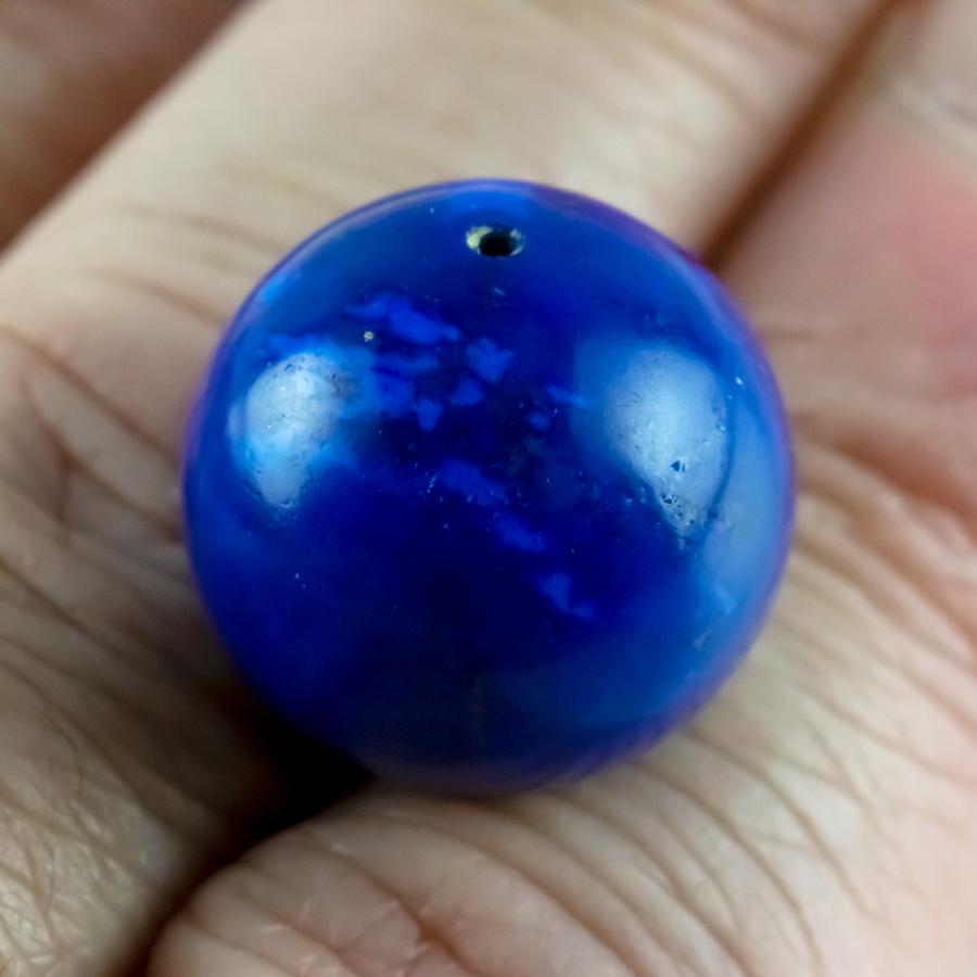 聖なる石「ラピスラズリ」希少！濃いブルー 和名「瑠璃」約260g Amazon