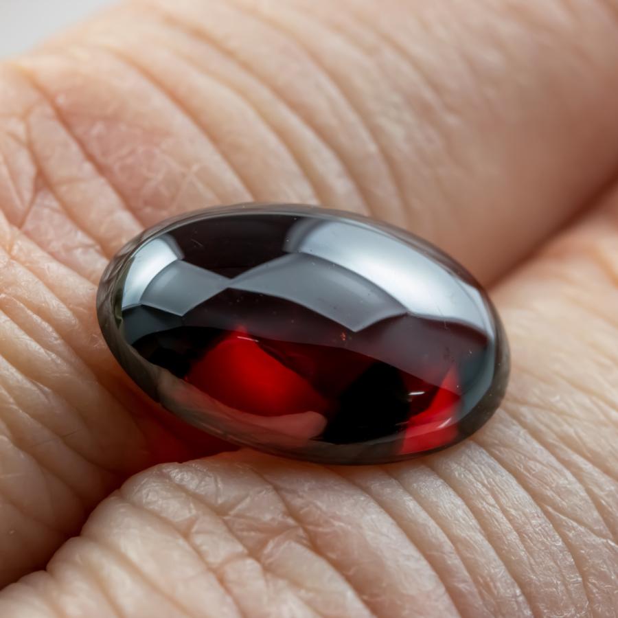 ロードライトガーネット ルース 天然石 カボションカット 15×10.5mm 9.585ct 宝石質 穴なし 裸石 薔薇柘榴石 1月誕生石 パワーストーン アクセサリー （18-28）_7