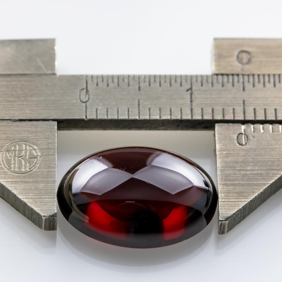 ロードライトガーネット ルース 天然石 カボションカット 15×10.5mm 9.585ct 宝石質 穴なし 裸石 薔薇柘榴石 1月誕生石 パワーストーン アクセサリー （18-28）_9