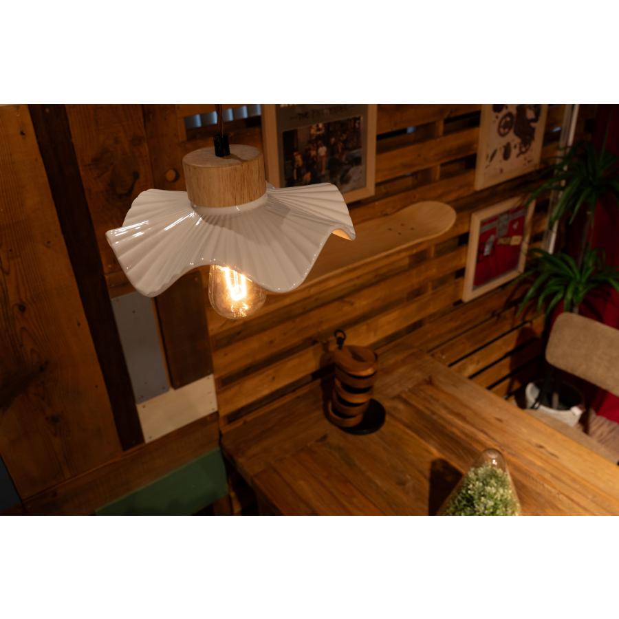 オレンジ色 花びら型 ペンダントライト カピス貝 ロータス ペンダントライト 【オレンジ】 天井照明[SLA-0004