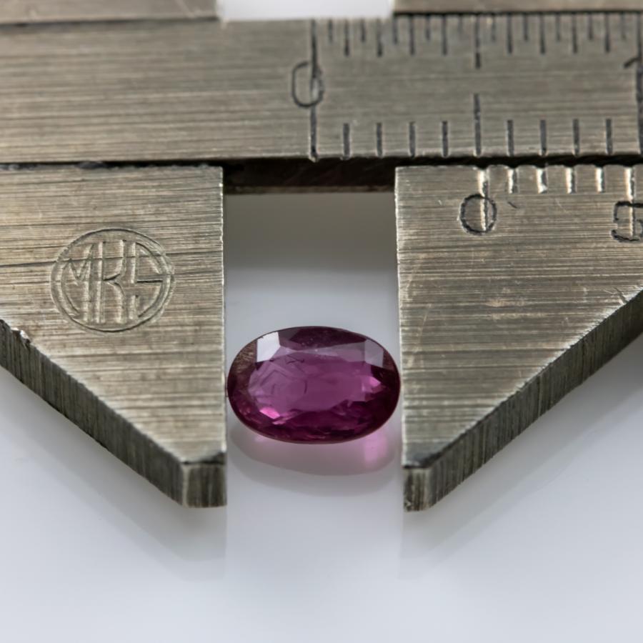 ルビー ルース 天然石 オーバルブリリアントカット 5×3.5mm 0.475ct 宝石質 穴なし 裸石 紅玉 7月誕生石 パワーストーン アクセサリーパーツ (2-46)_12