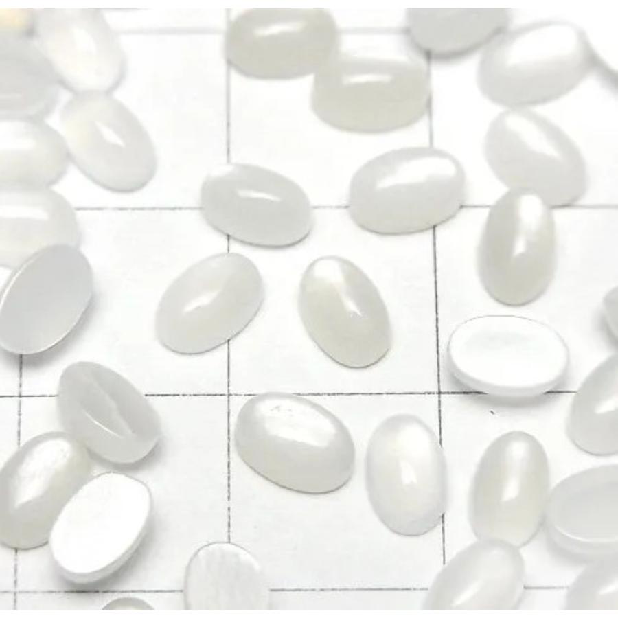 ホワイトムーンストーン 天然石 宝石ルース 裸石 6×4mm 10個セット AAA パワーストーン カラーストーン アクセサリーパーツ 6月誕生石 (20-2) |  | 13