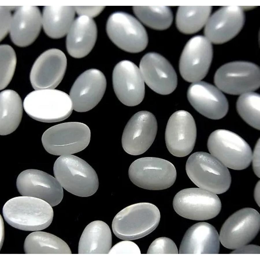 ホワイトムーンストーン 天然石 宝石ルース 裸石 6×4mm 10個セット AAA パワーストーン カラーストーン アクセサリーパーツ 6月誕生石 (20-2) |  | 15