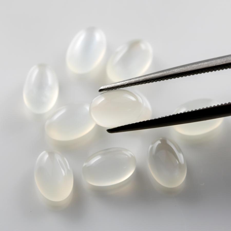 ホワイトムーンストーン 天然石 宝石ルース 裸石 6×4mm 10個セット AAA パワーストーン カラーストーン アクセサリーパーツ 6月誕生石 (20-2) |  | 06