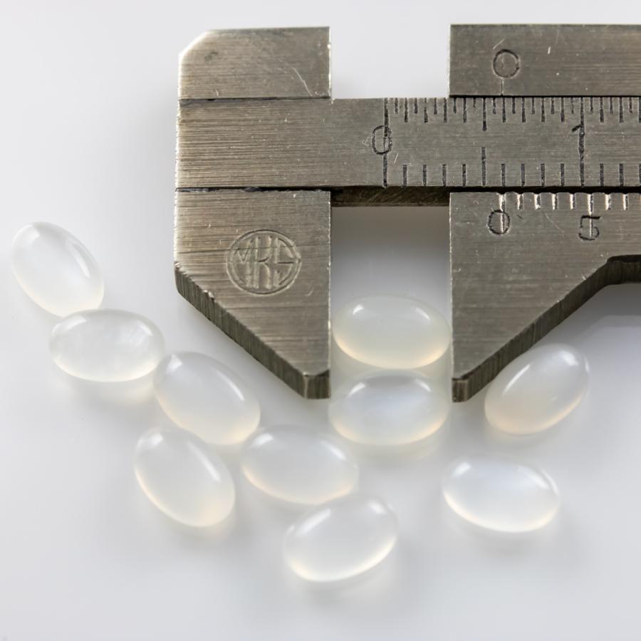 ホワイトムーンストーン 天然石 宝石ルース 裸石 6×4mm 10個セット AAA パワーストーン カラーストーン アクセサリーパーツ 6月誕生石 (20-2) |  | 09