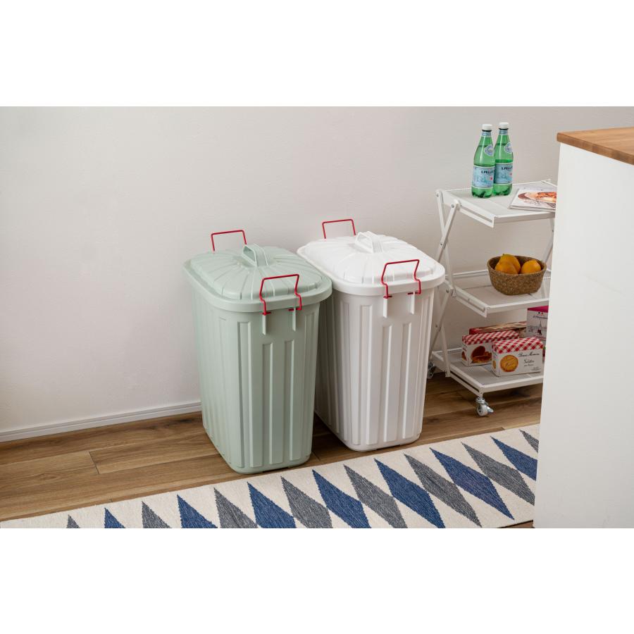 ゴミ箱 60L 大容量 日本製 3年保証 屋外 屋内対応 ロック付きフタ 幅36