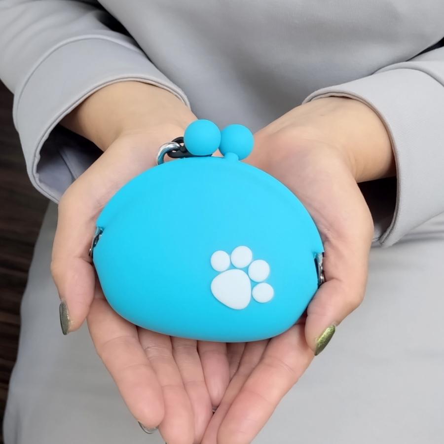 ぽちのPOCHI がま口 シリコン製 ペット おやつ入れ 財布 小銭入れ