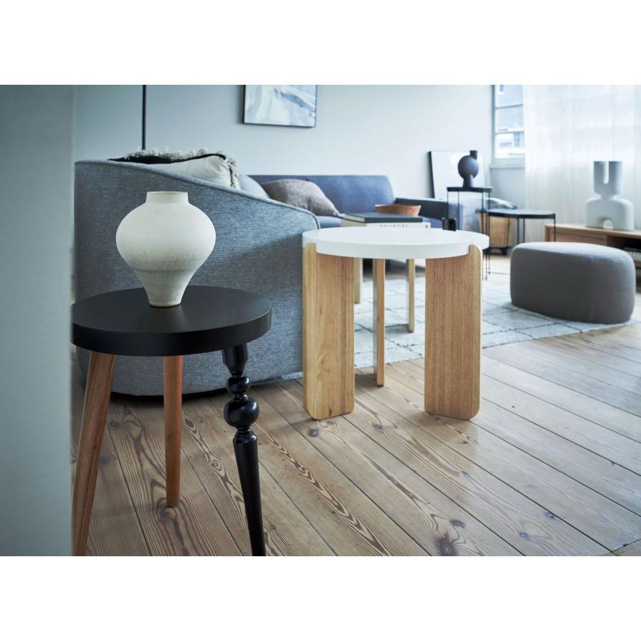 ラウンドテーブル （Sサイズ） 高さ50cm 大理石調 石目調 天然木 シンプル コーヒーテーブル ソファテーブル センターテーブル サイドテーブル  北欧 ナチュラル |  | 12