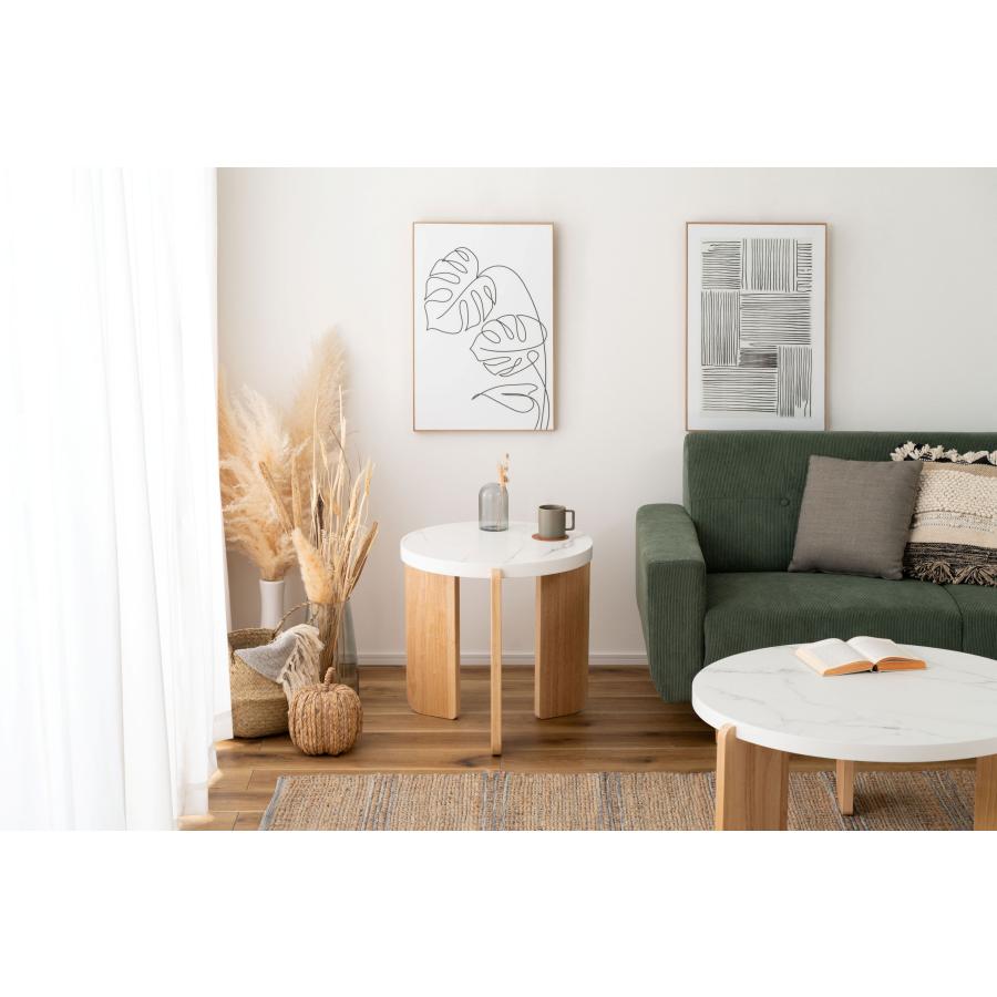 ラウンドテーブル （Sサイズ） 高さ50cm 大理石調 石目調 天然木 シンプル コーヒーテーブル ソファテーブル センターテーブル サイドテーブル  北欧 ナチュラル |  | 15