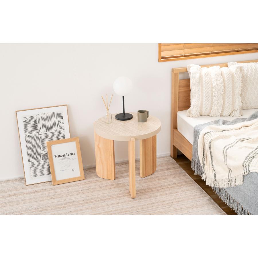 ラウンドテーブル （Sサイズ） 高さ50cm 大理石調 石目調 天然木 シンプル コーヒーテーブル ソファテーブル センターテーブル サイドテーブル  北欧 ナチュラル |  | 06