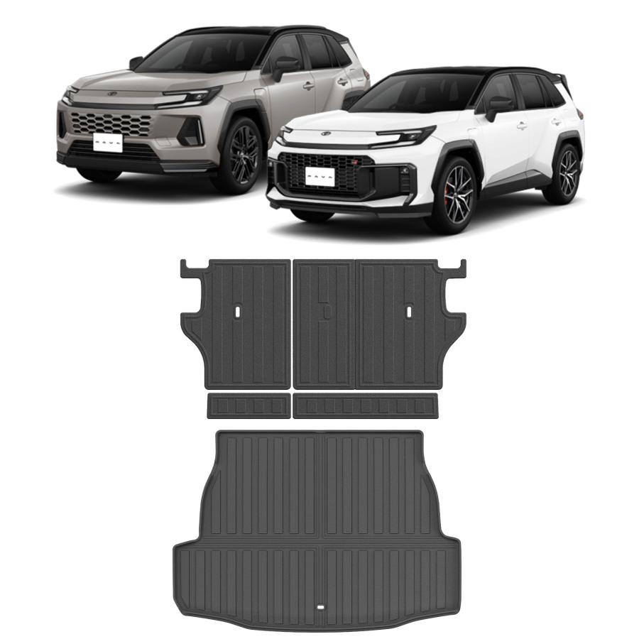 新型RAV4 60系 パーツ フルカバー ラゲッジマット シート背面マット
