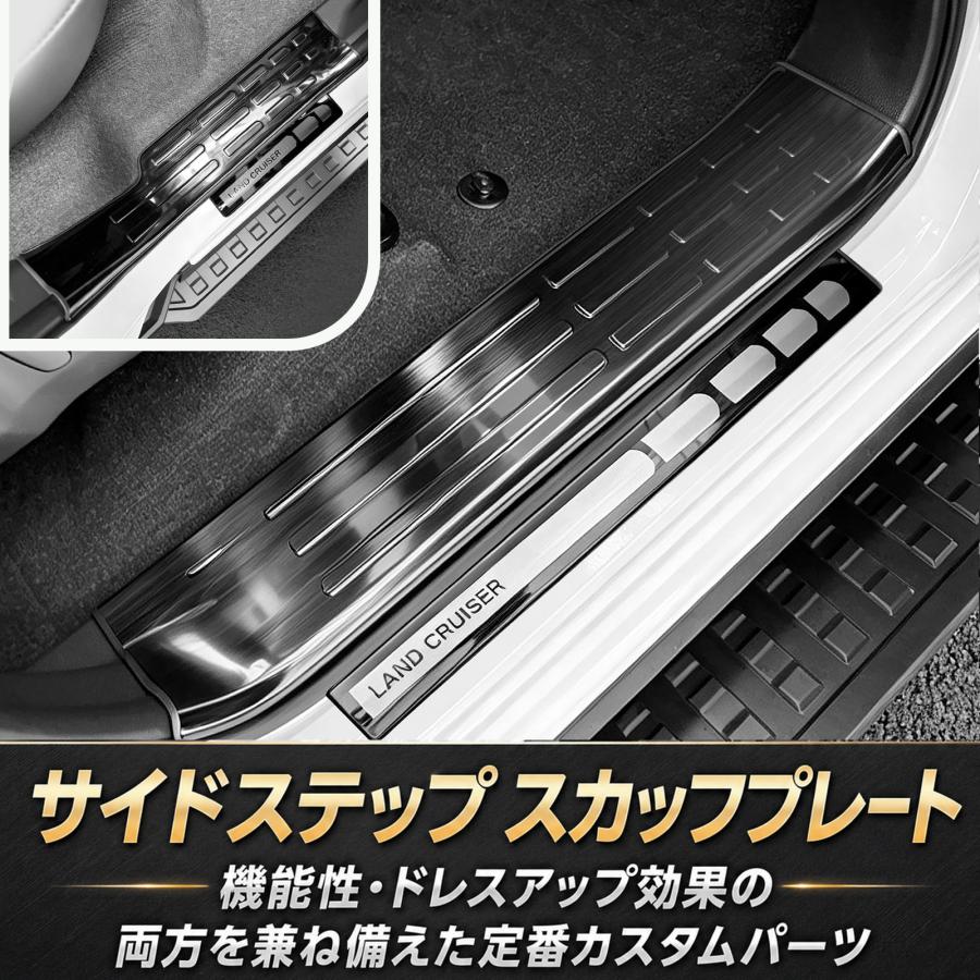 ランドクルーザー FJ ランクルFJ パーツ サイドステップ ガード 内側