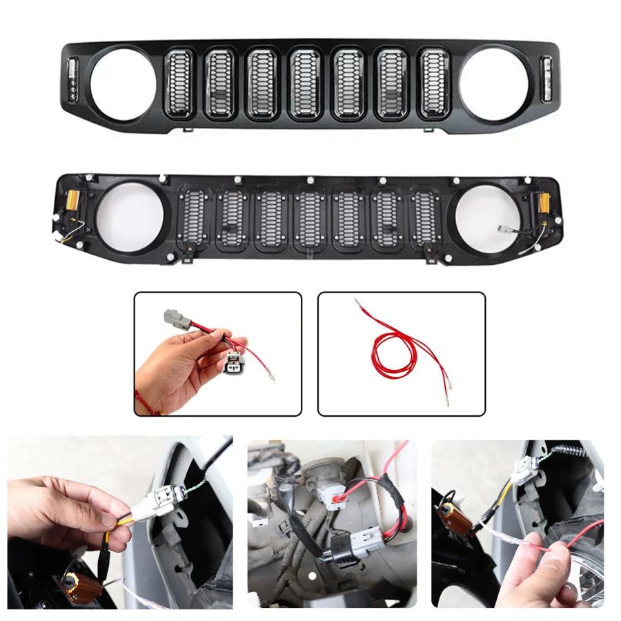 ジムニーJB74シエラ JC74ノマド ライトグリルパーツ 6点セット 新品 ジムニー JC74 JB74 JB64 ジムニーノマド 5ドア ジムニーシエラ