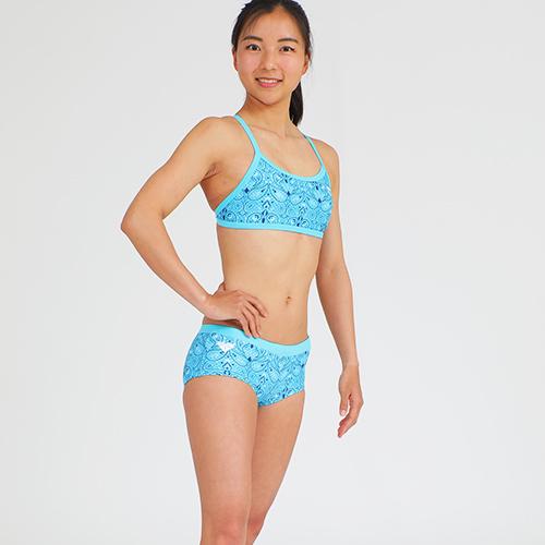送料無料 ライフセーバー 園田俊モデル 女性水着 GUARD×TYR ペイズリー 