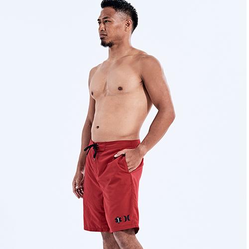 Hurley×GUARD サーフパンツ ライフセーバー向け 速乾・耐久 23RED