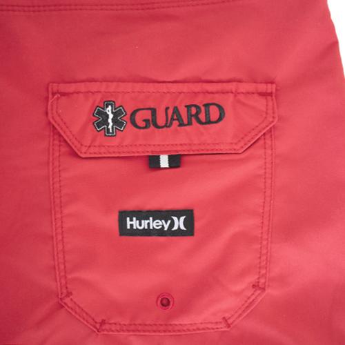 Hurley×GUARD サーフパンツ ライフセーバー向け 速乾・耐久 23RED