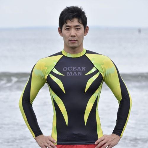 ネコポス対象商品】長袖 ラッシュガード (OCEANMAN) / ライフセーバー