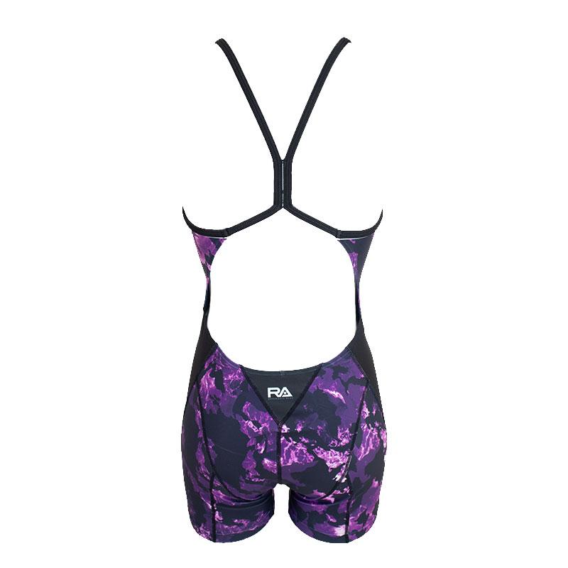 【ネコポス対象商品】【パッドなし】RA(アールエー) / 女性水着_RA124-SSURF8 (オールインワン ハーフスパッツ) レディース ワンピース トレーニング水着_10
